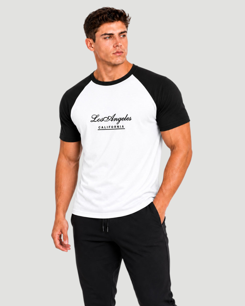 ATHLEX Men’s Los Angeles Raglan Cotton Tee