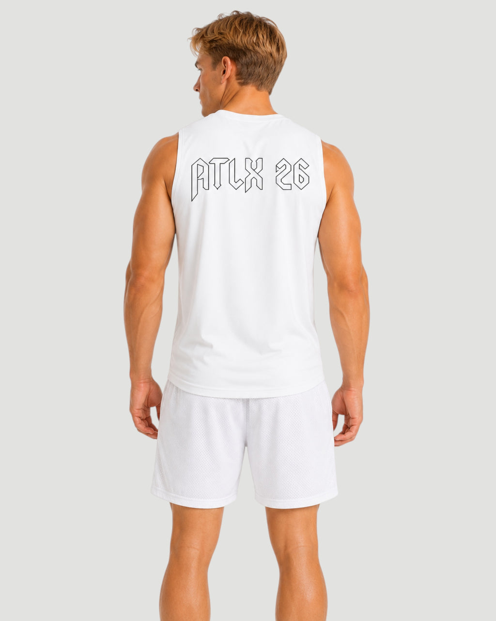 ATHLEX ATLX 26 Sleeveless Tank - White
