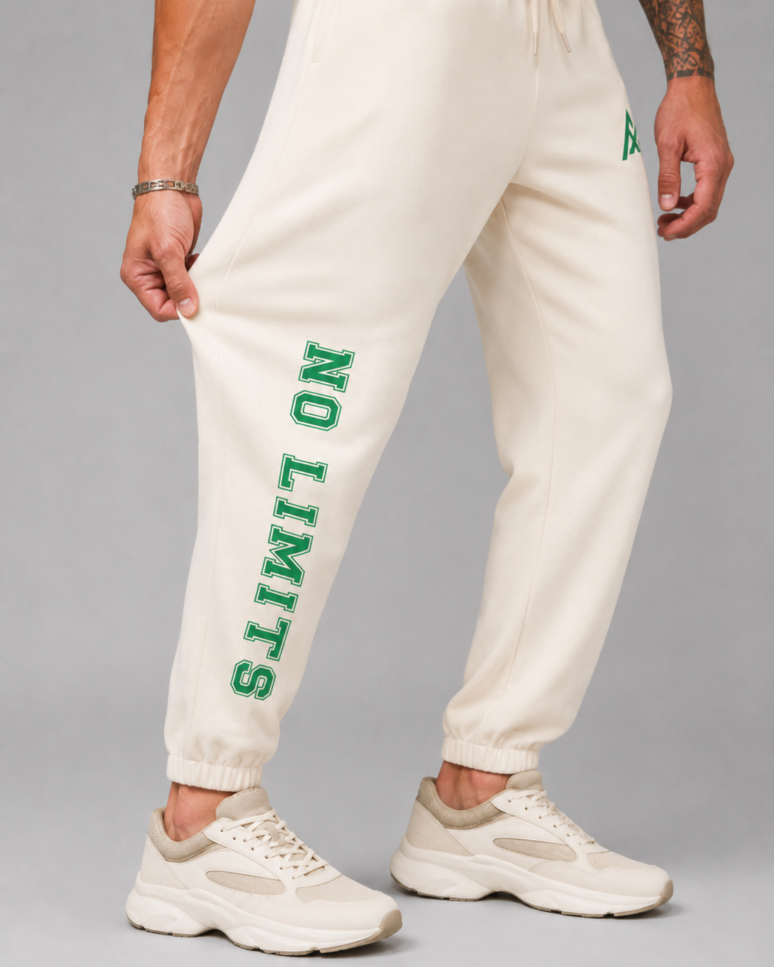 ATHLEX No Limits French Terry Joggers – Cream