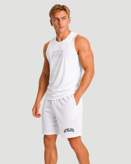ATHLEX ATLX 26 Sleeveless Tank - White