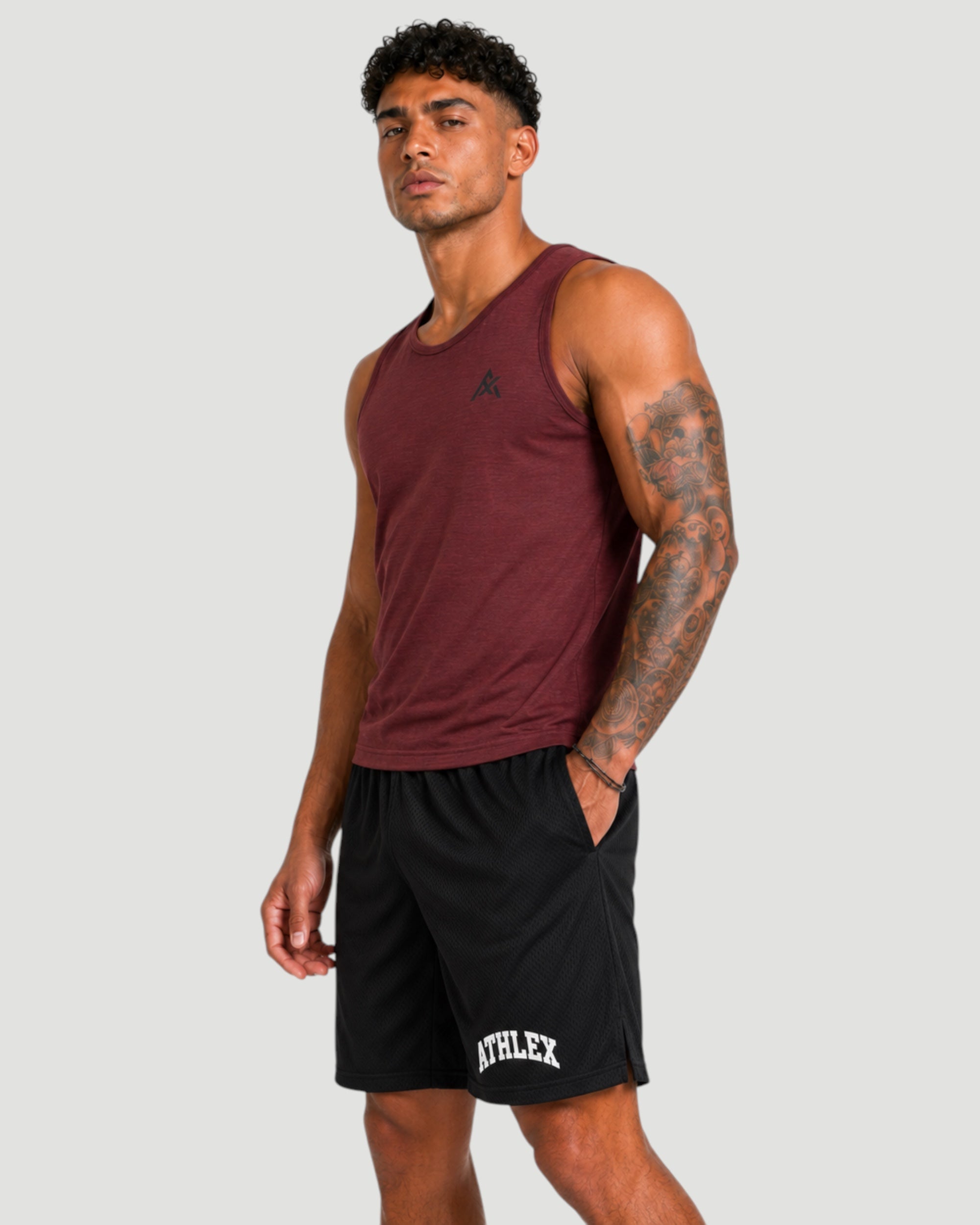 ATHLEX Core Sleeveless Tank - Maroon