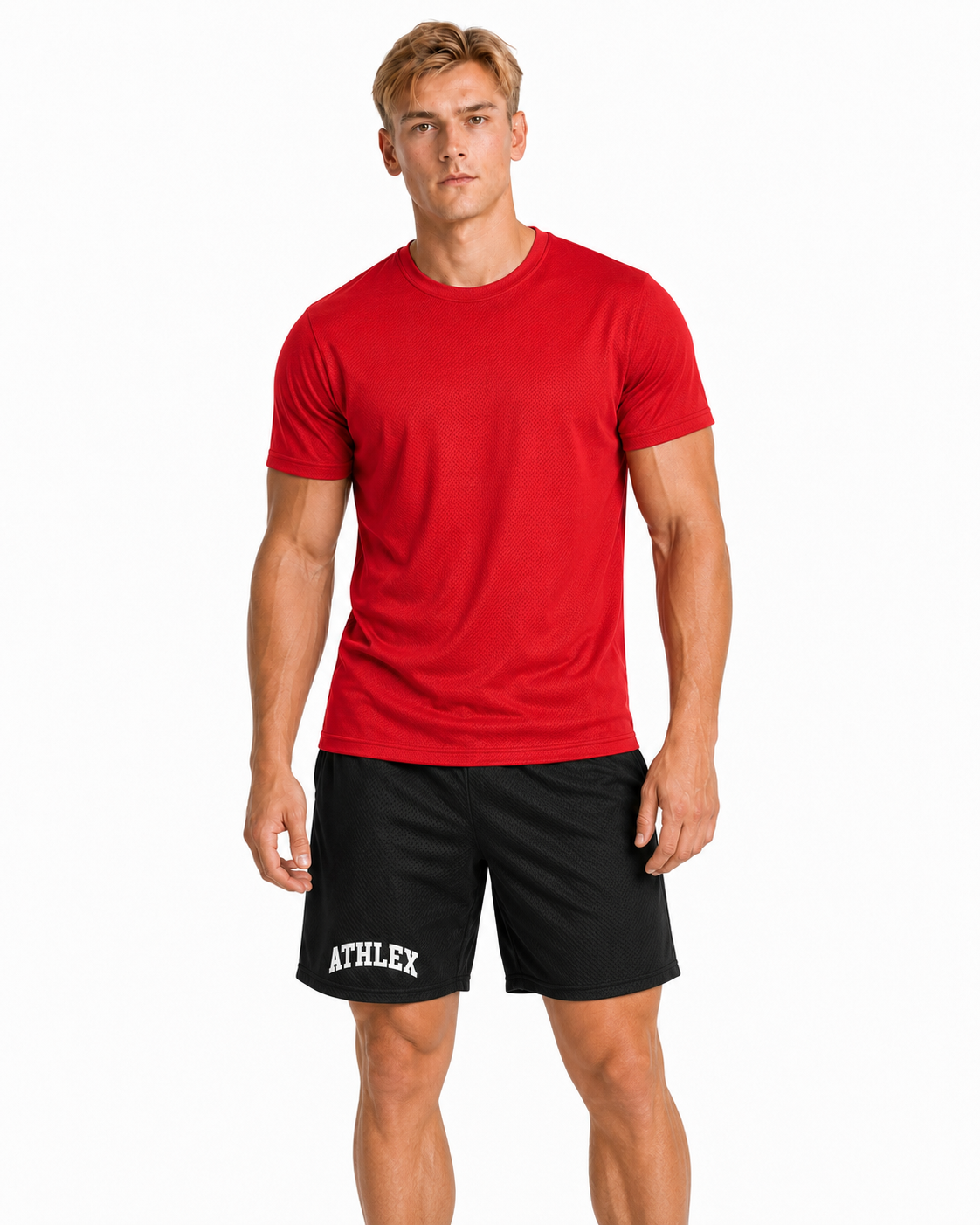 ATHLEX Men’s Red Dry Fit Performance T-Shirt
