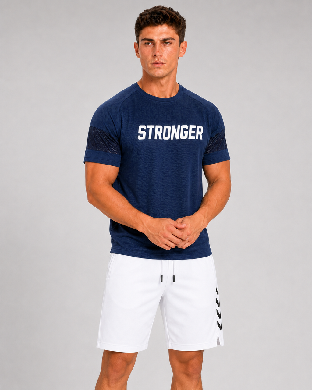 ATHLEX Men’s Navy Stronger Dry Fit Performance T-Shirt