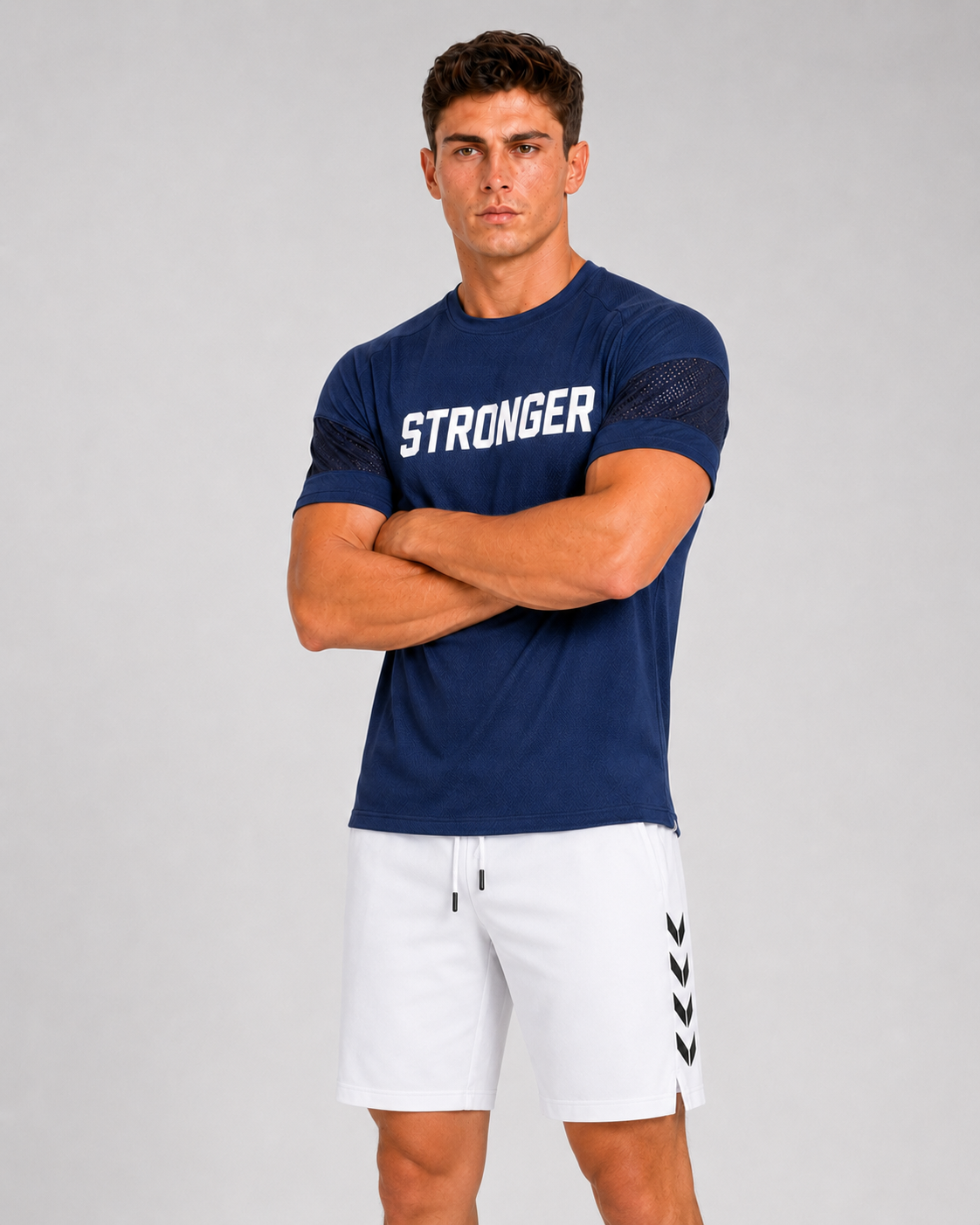 ATHLEX Men’s Navy Stronger Dry Fit Performance T-Shirt