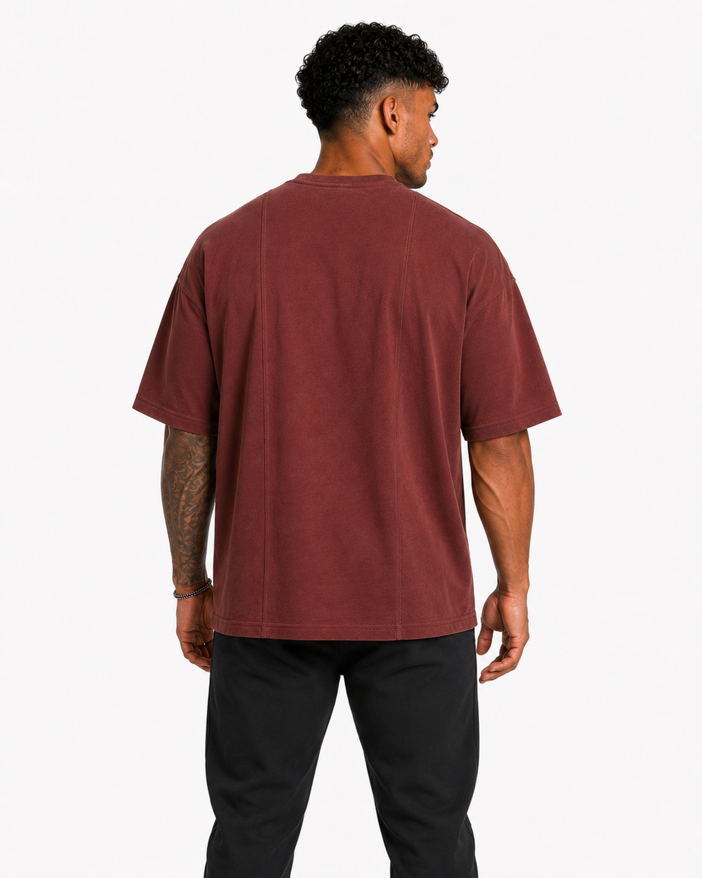 Athlex Oversized T-Shirt – Vintage Maroon