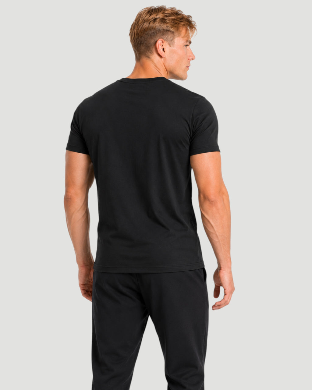 ATHLEX Men’s Black Rise Above Cotton Graphic Tee