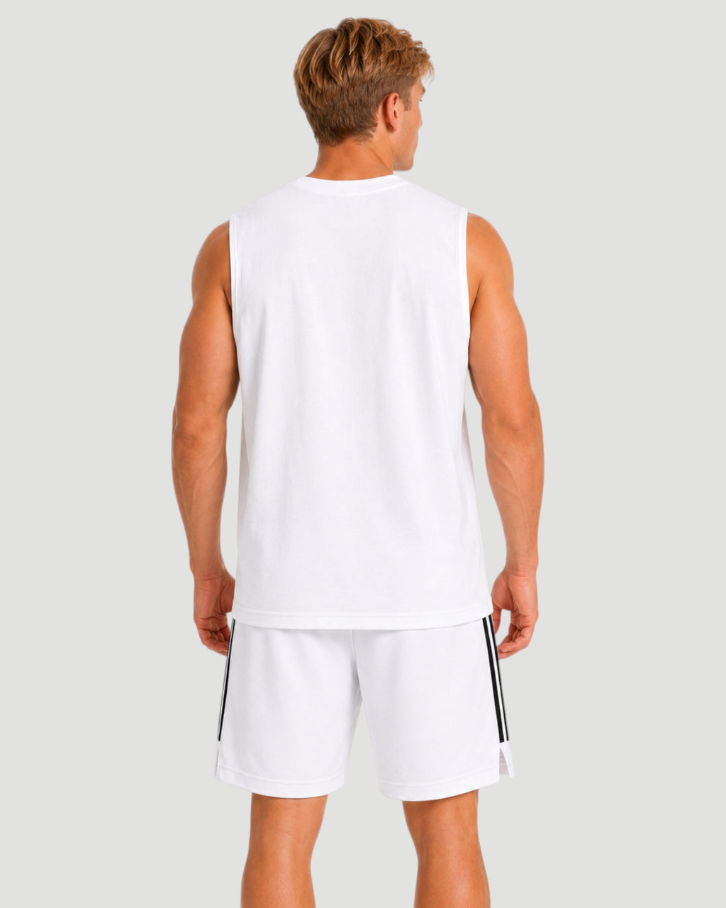 ATHLEX NYC Sleeveless Gym Tank - White