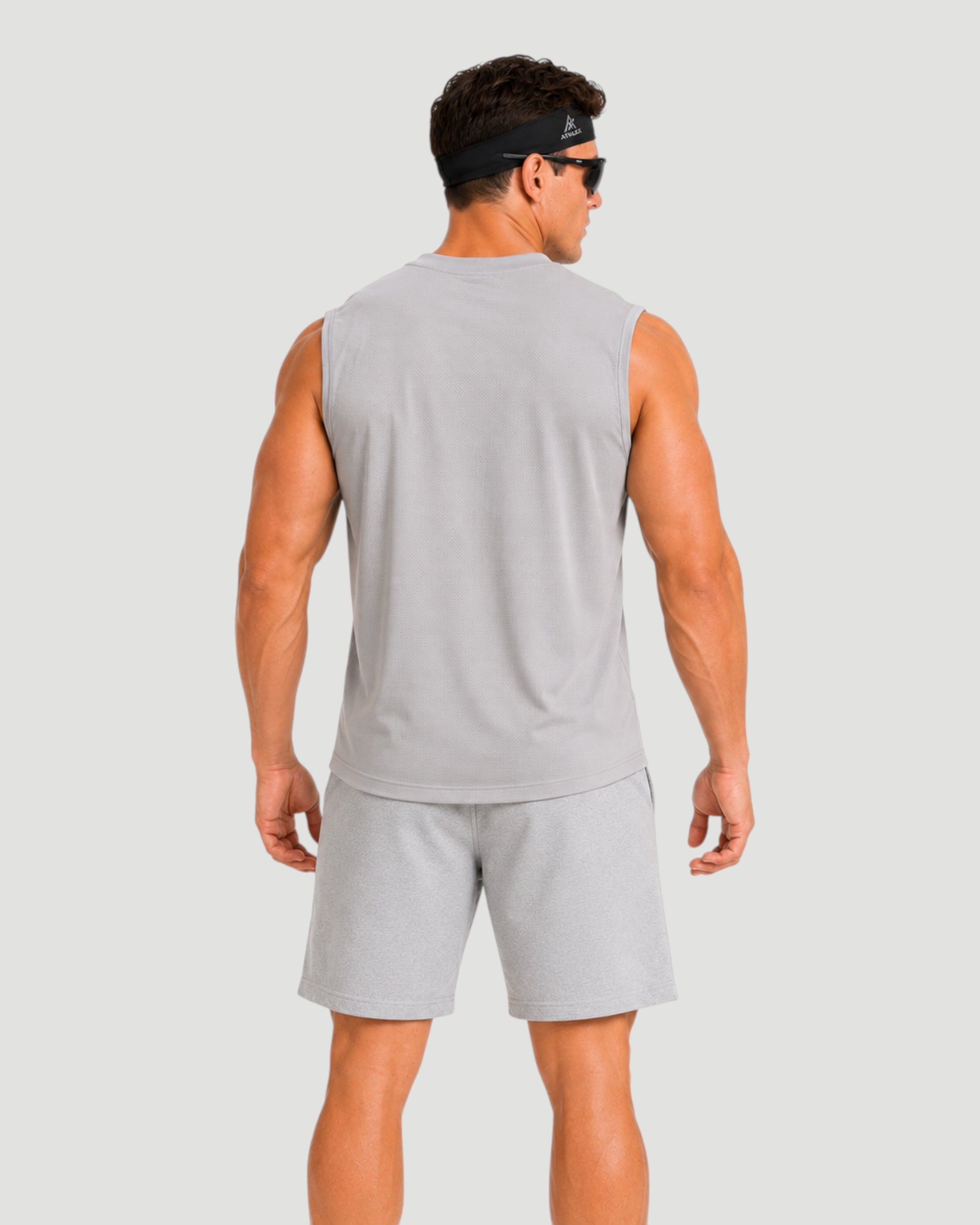 ATHLEX ATLX Moisture-Wicking Sleeveless Tank - Grey