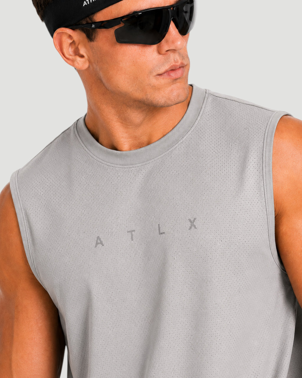 ATHLEX ATLX Moisture-Wicking Sleeveless Tank - Grey