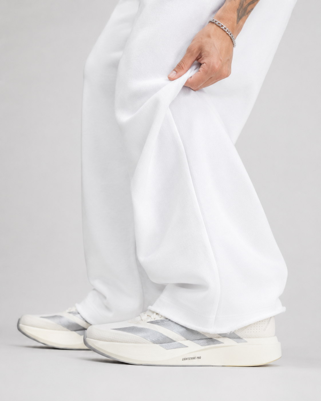 ATHLEX Essential Wide-Leg Training Pants – White