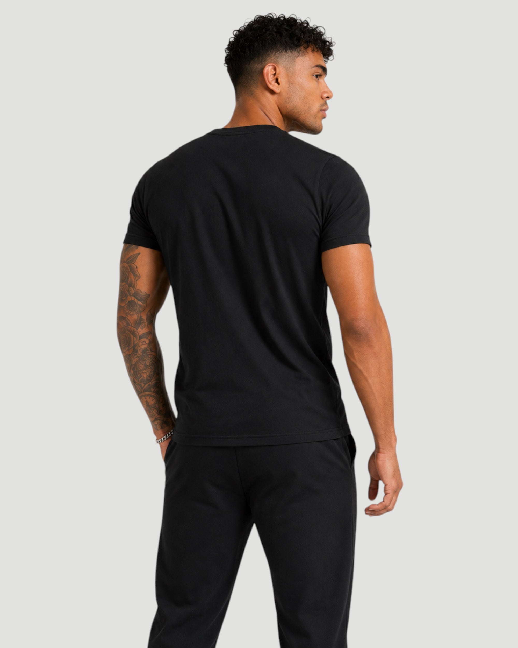 ATHLEX Men’s Black Wild Soul Cotton Graphic Tee