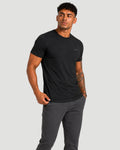 ATHLEX Men’s Minimal Black Cotton T-Shirt