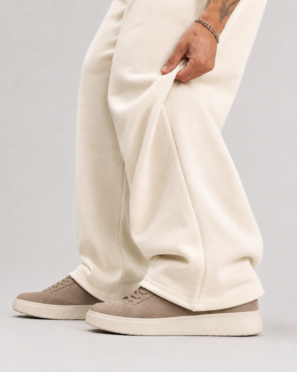 ATHLEX CloudSoft Wide-Leg Sweatpants – Ivory