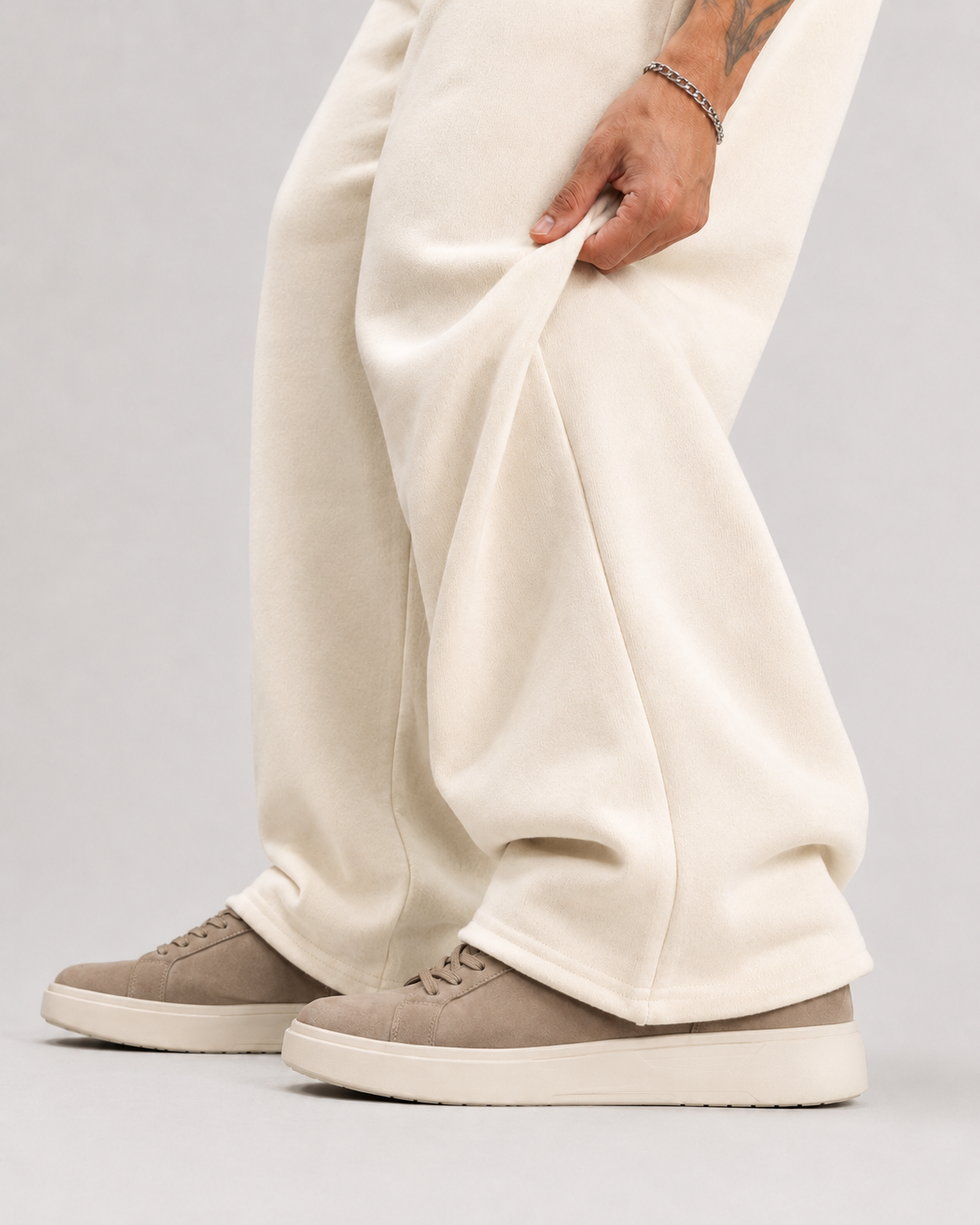 ATHLEX CloudSoft Wide-Leg Sweatpants – Ivory