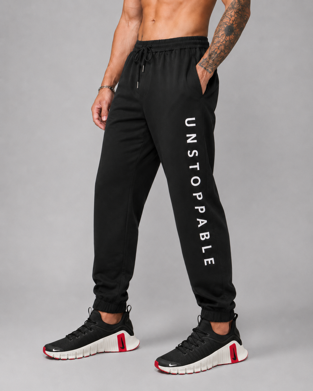 ATHLEX Unstoppable Quick-Dry Performance Joggers – Jet Black