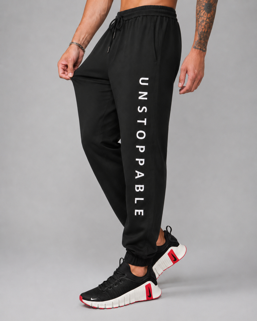ATHLEX Unstoppable Quick-Dry Performance Joggers – Jet Black