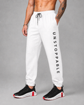 ATHLEX Unstoppable Quick-Dry Performance Joggers – Arctic White