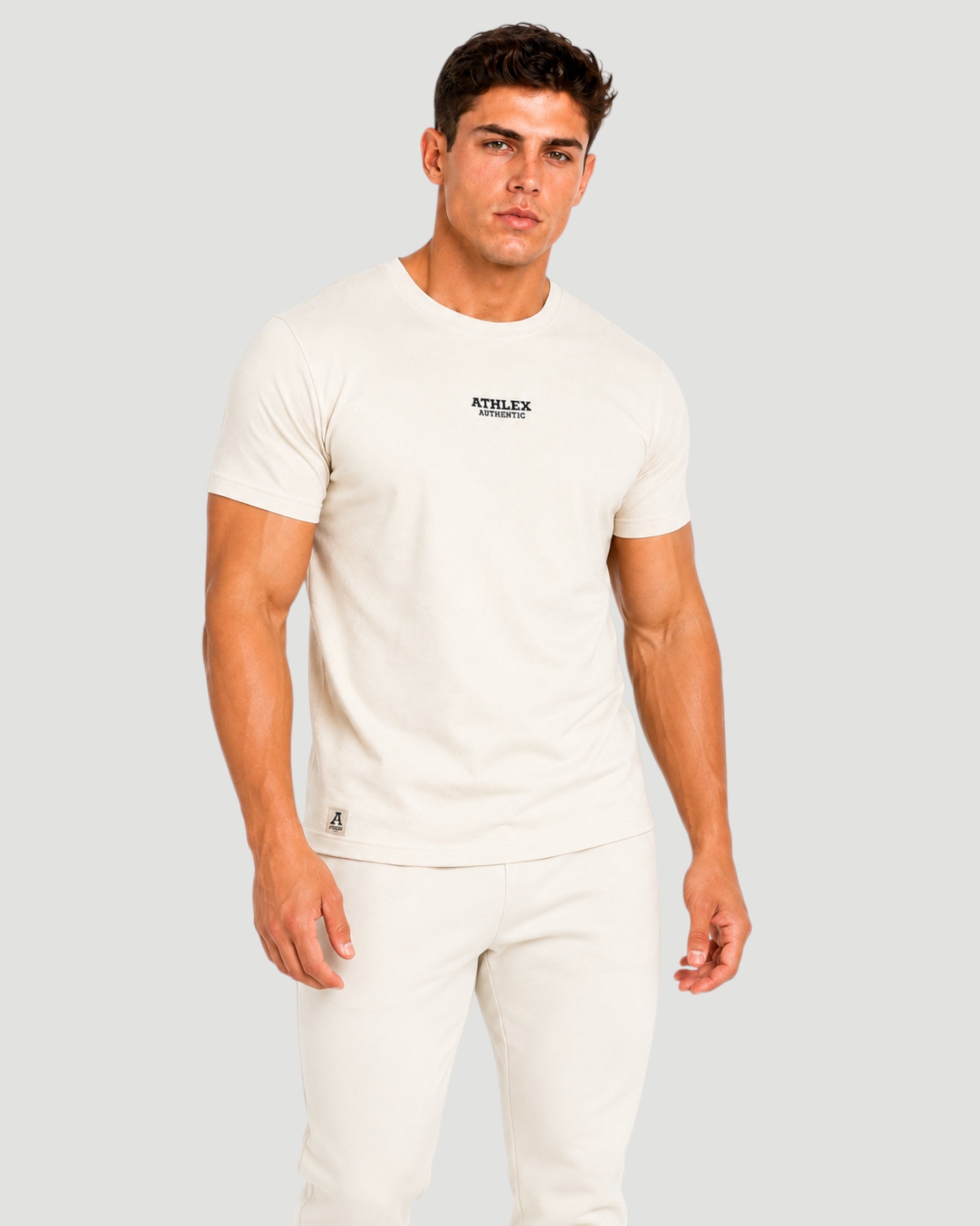 Athlex Authentic Cream Cotton T-Shirt