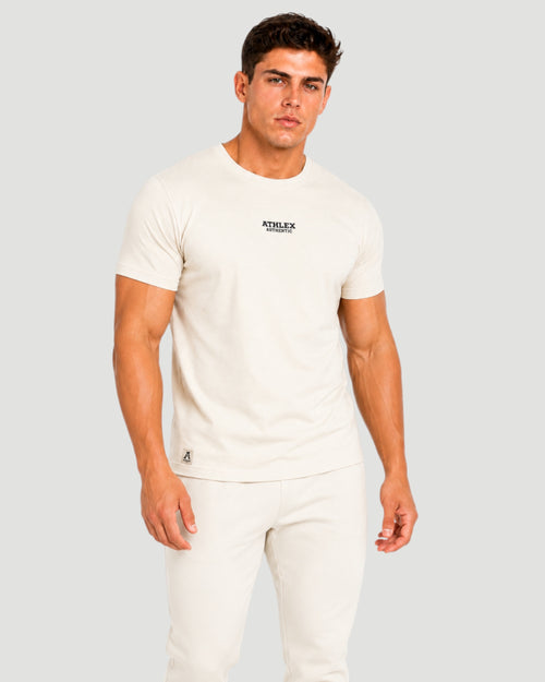 Athlex Authentic Cream Cotton T-Shirt