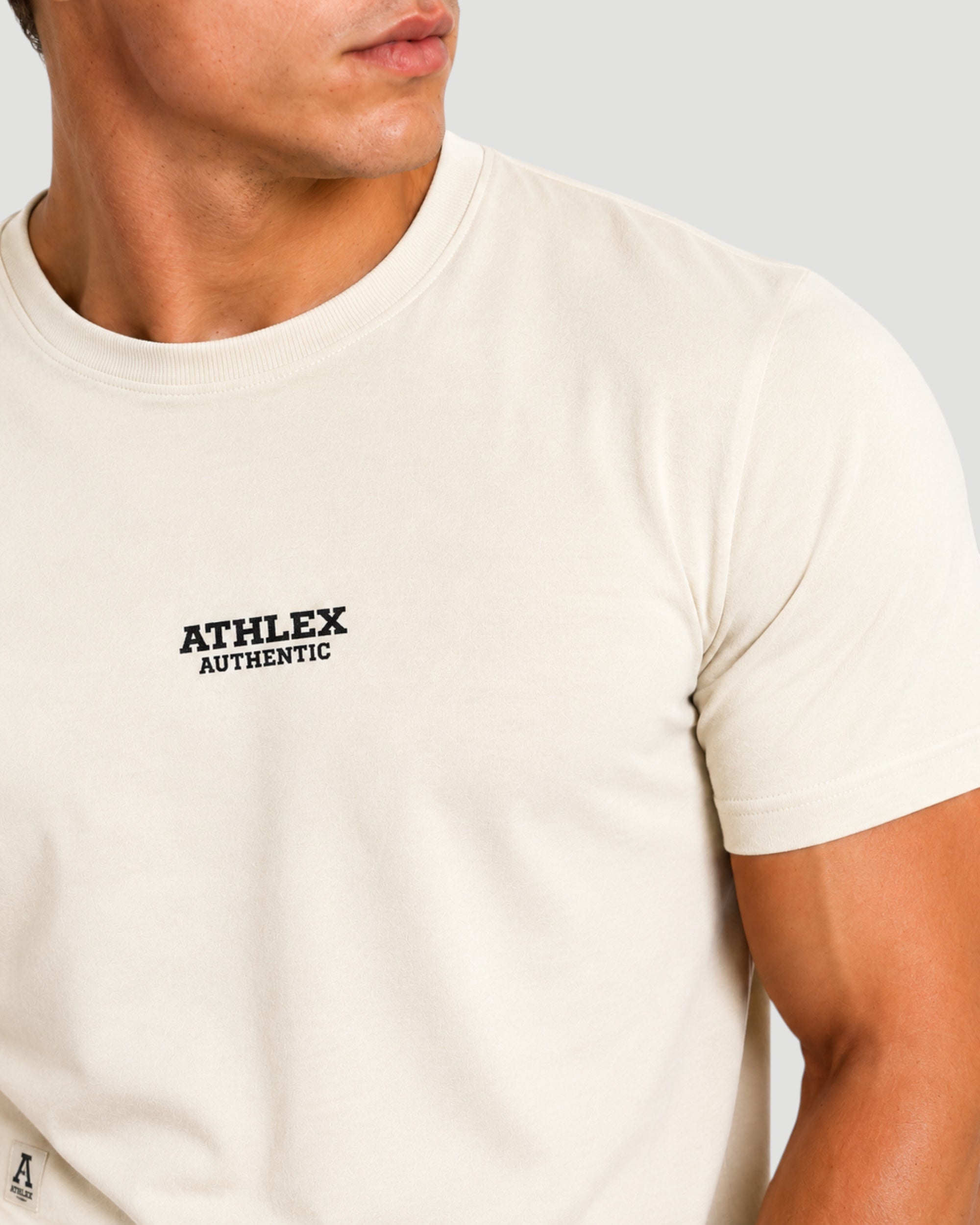 Athlex Authentic Cream Cotton T-Shirt
