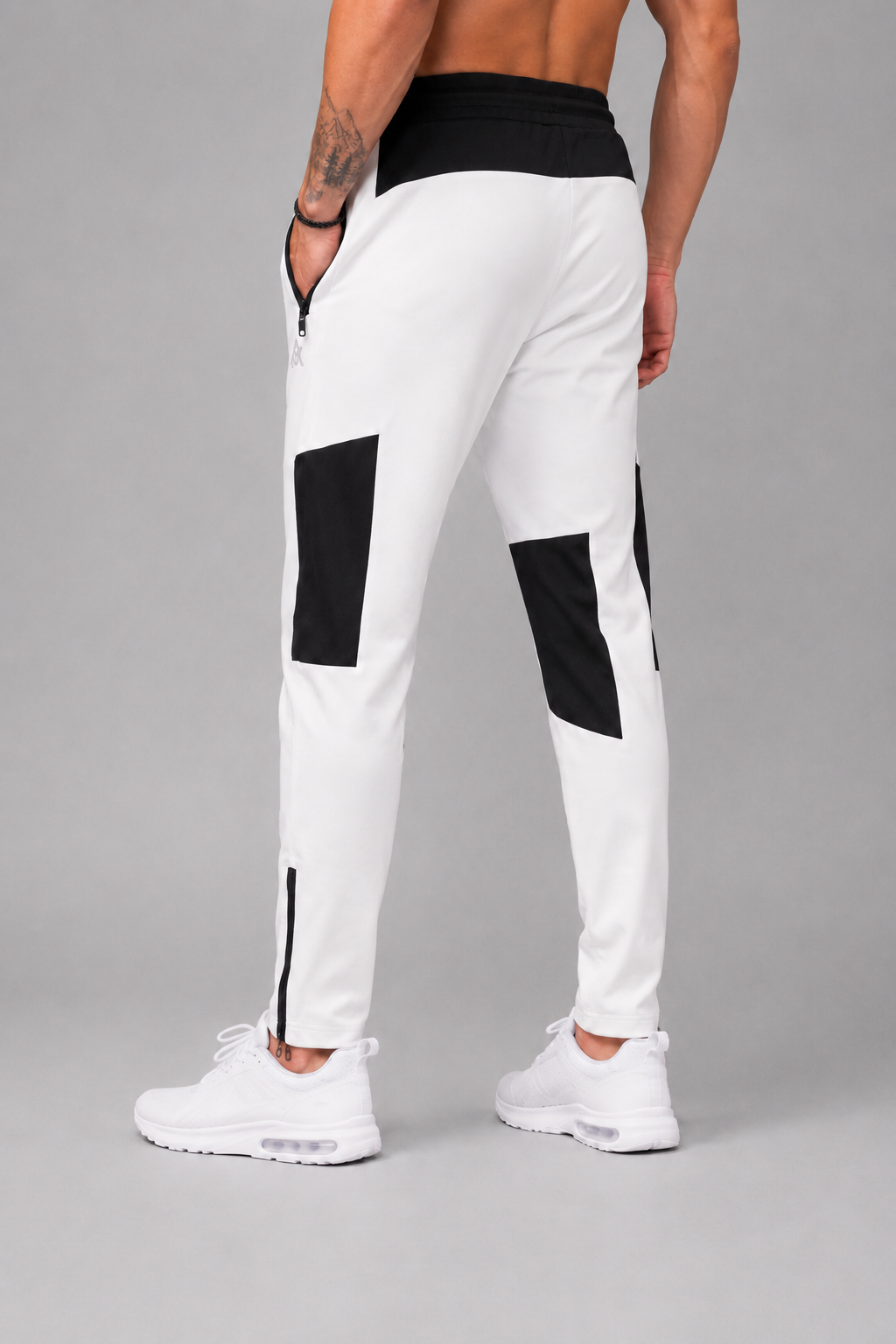 ATHLEX AeroPanel Performance Joggers – White & Black