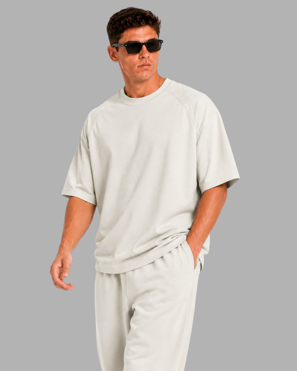 Athlex Oversized Essential T-Shirt – Soft Stone