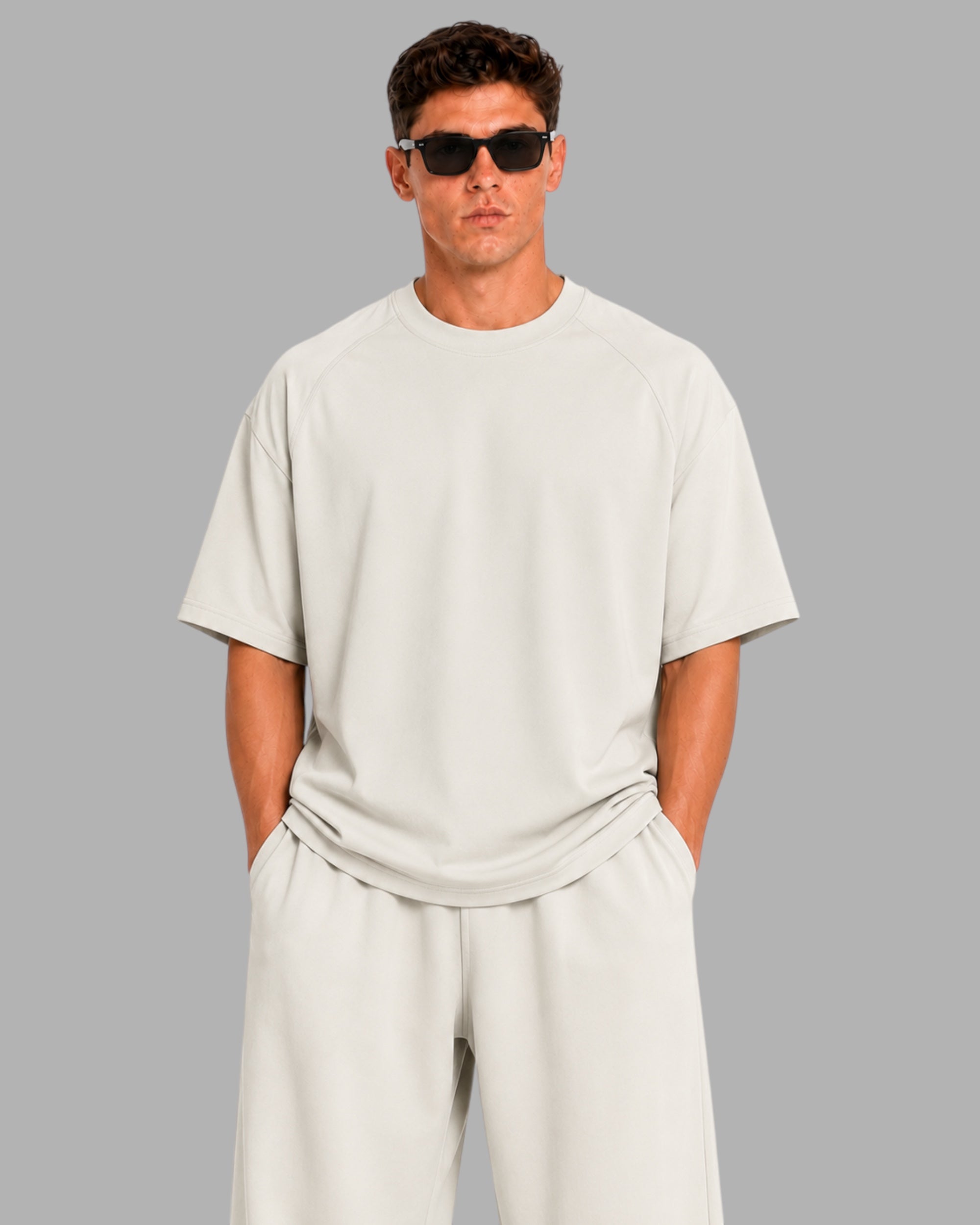 Athlex Oversized Essential T-Shirt – Soft Stone