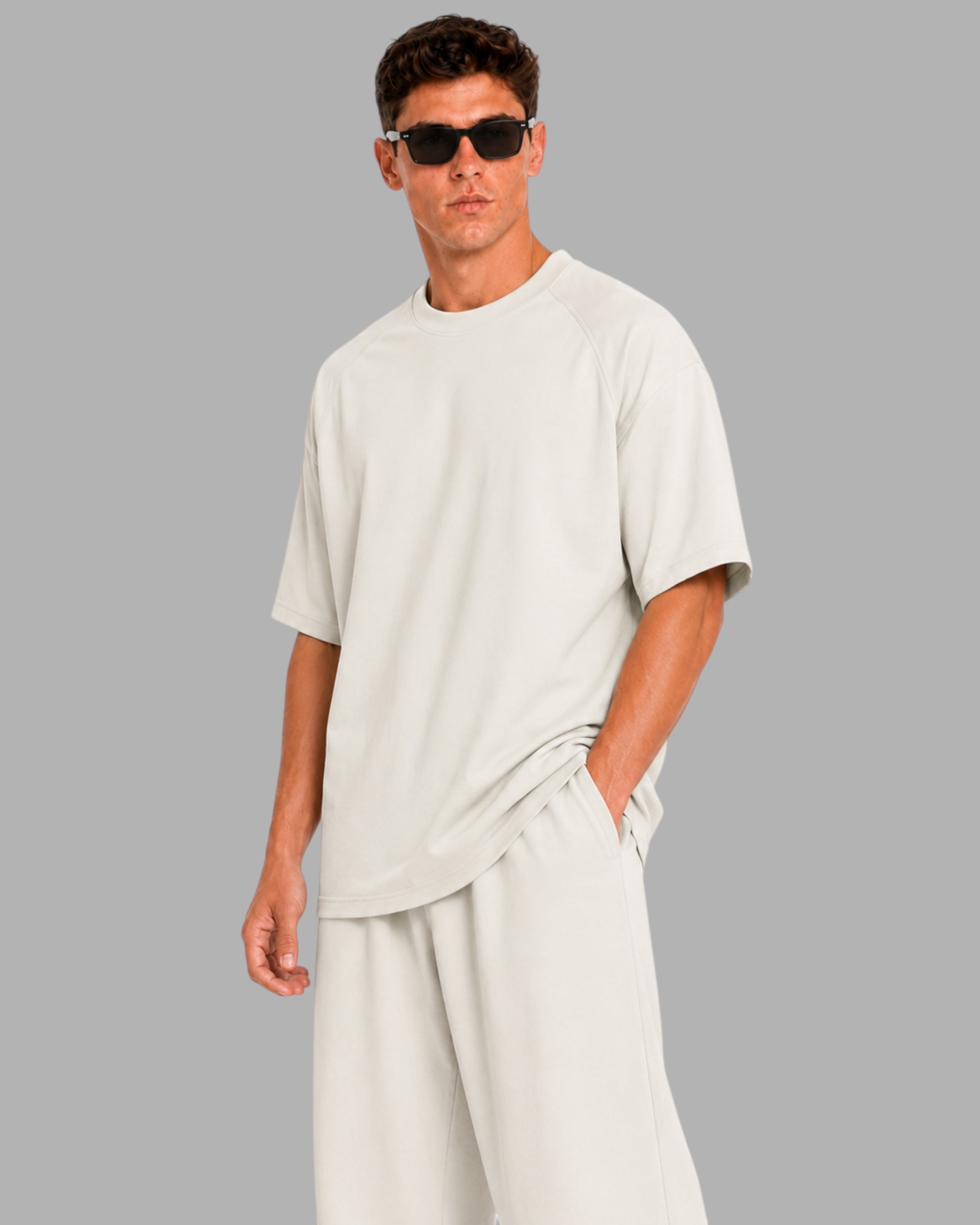 Athlex Oversized Essential T-Shirt – Soft Stone