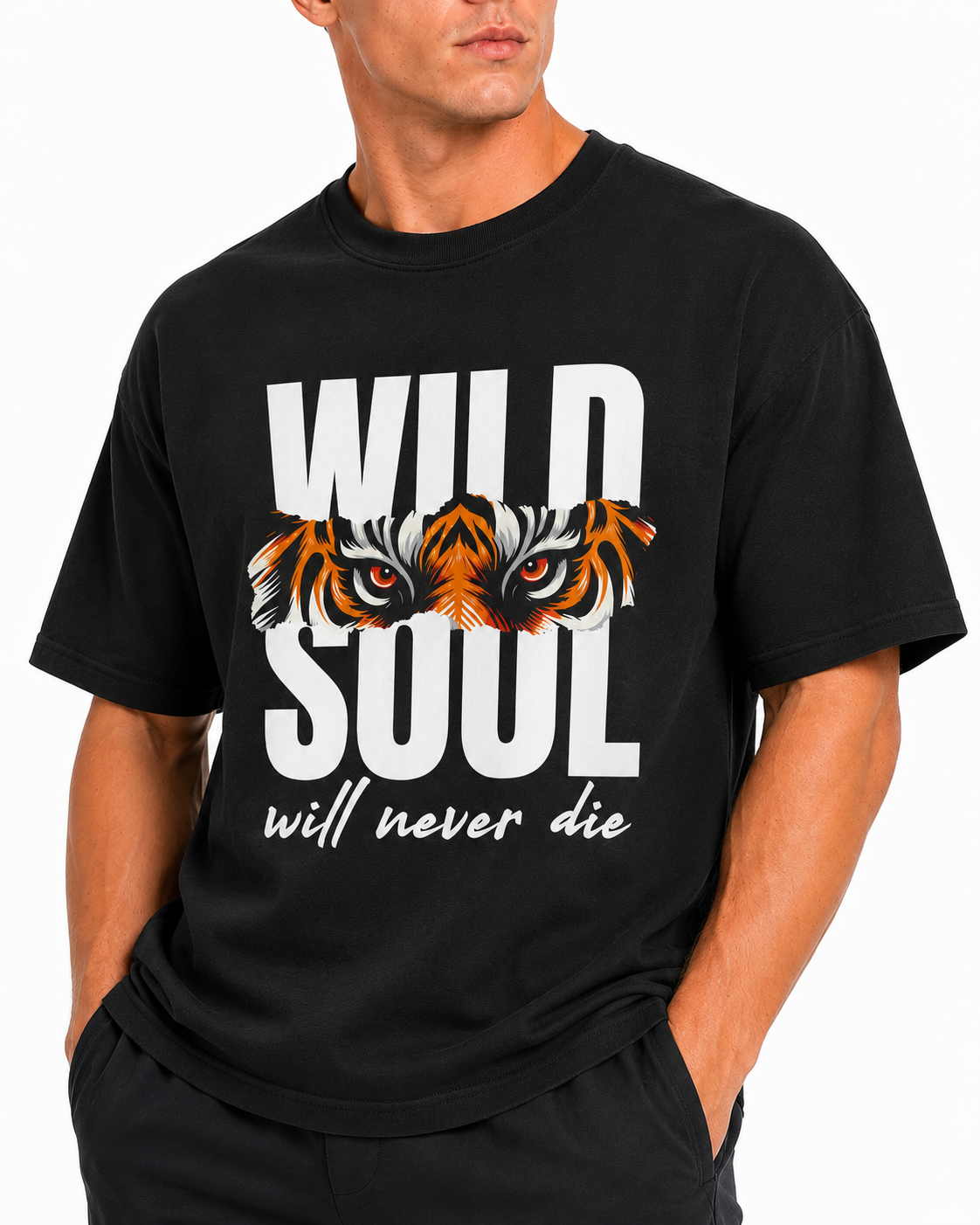 Athlex Wild Soul Oversized Graphic T-Shirt – Black